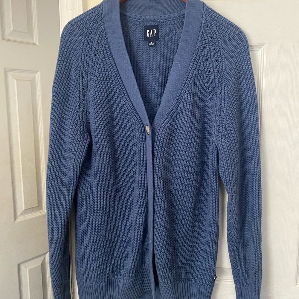 Gap blue cardigan sweater size M